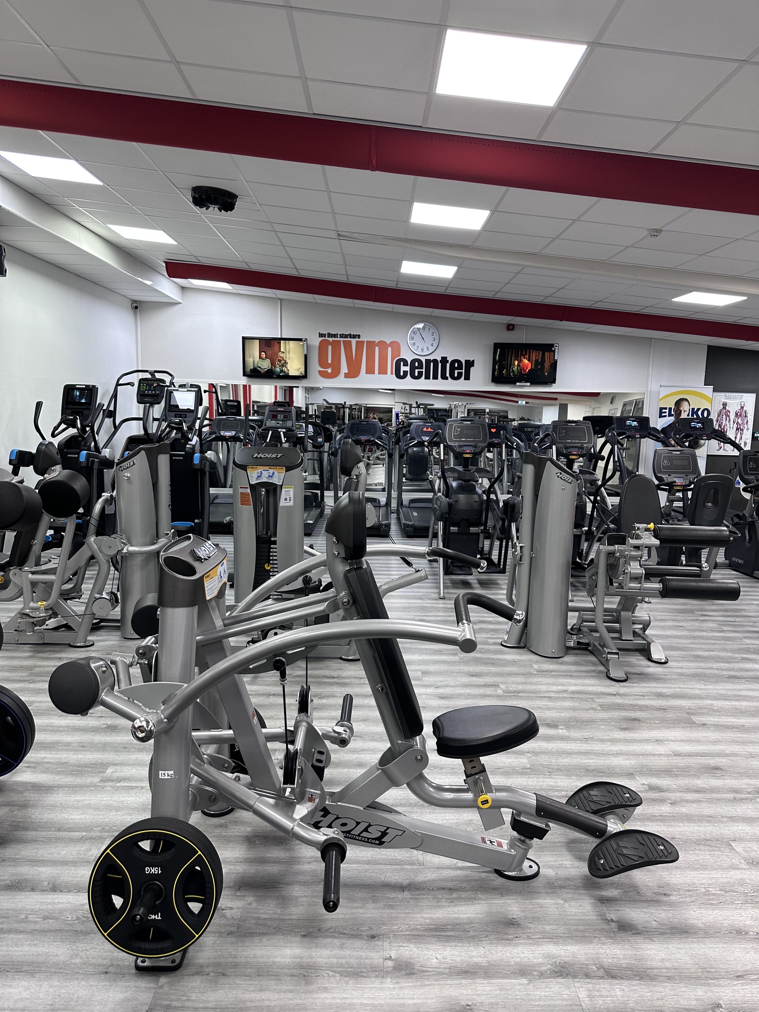 Stora träningshallen på Gymcenter i Värnamo